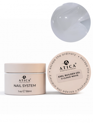 Żel budujący, eXel sculpting gel 11 CLOUD WHITE (30ml), Atica