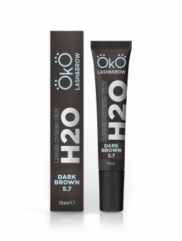 Farbka do brwi, H2O Liquid Hybrid Tint 5.7 Dark Brown (15ml), OkO