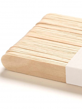 Szpatułki drewniane do wosku, 150x17 mm (100 szt), Staleks PRO