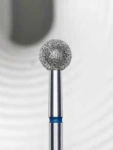 Frez diamentowy kulka 5mm, niebieski, Staleks PRO