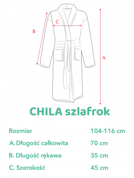 Szlafrok frotte dziecięcy, biały, CHILA 104-116 (4-6 lat)