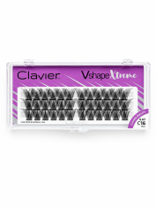 Kępki rzęs Xtreme, V-shape (C / 0.07 / 16), Clavier