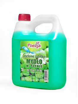 Mydło w płynie do rąk, zielone jabłko, Poezja (5L)