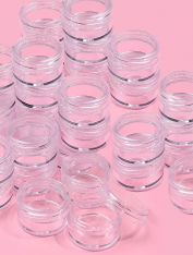 ZESTAW 50 szt - 3ml - Słoiczek z nakrętką przezroczysty
