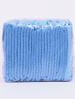 Czepek jednorazowy włókninowy Clip, niebieski (100 szt)