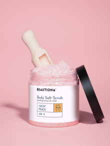 Peeling solny do ciała JUICY PEACH (250g), Beautiona