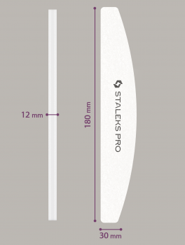 Polerka półksiężyc, blok polerski, 100/180 (10 szt), Staleks PRO