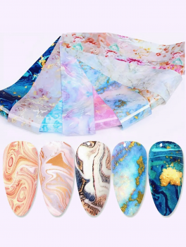 Folia transferowa do zdobień MARMUR  - 10 ark