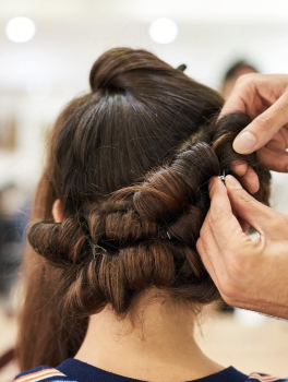 Klipsy fryzjerskie do włosów plastikowe, duże (12 szt)