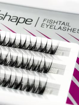 Kępki rzęs V-shape Fishtail 10D, skęt C (8mm), Clavier