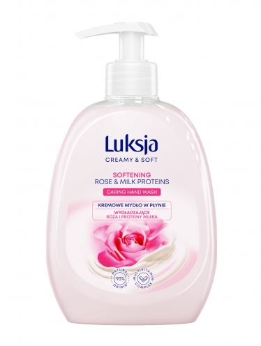 Mydło w płynie, róża i proteiny mleka, Luksja (500ml)