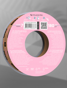 Wymienna taśma ścierna papmAm EXPERT, pączek, #180 (7m), Staleks PRO