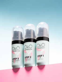 Zestaw do liftingu laminacji rzęs i brwi , OkO STEP 1-2-3 (po 10 ml)