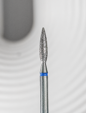 Frez diamentowy płomień, średni (niebieski) - DNP