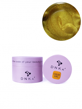 Farba żelowa do zdobienia paznokci, GOLD GEL (5ml), DNKa’