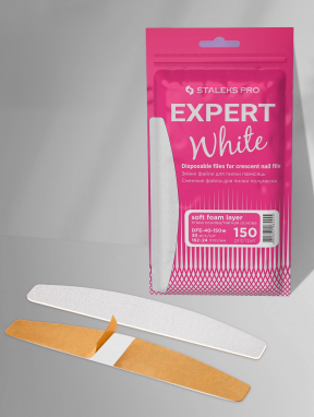 Wymienne pilniki półksiężycowe miękkie EXPERT 40, #150 (30 szt), Staleks PRO