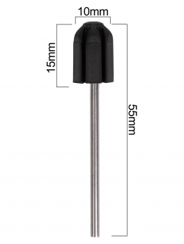 Nośnik, trzpień gumowy na kapturek ścierny - 10mm