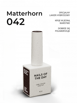 Lakier hybrydowy, Gel Polish #042 MATTERHORN (10ml), NOTD