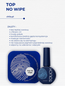 Top hybrydowy, NO WIPE (13ml), TOUCH