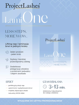 Środek do liftingu rzęs i laminacji brwi, LamiONE, saszetka (2ml), ProjectLashes