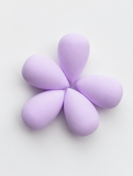 Gąbka do makijażu MINI, liliowa (5 szt)