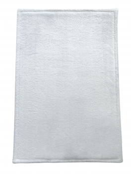 Dywanik pluszowy, biały (40x60cm), CHILA