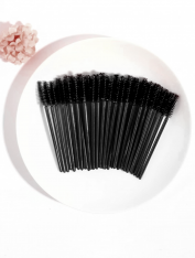 Szczoteczka spiralka do rzęs i brwi, czarna (50 szt)