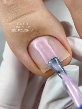 Lakier hybrydowy 3w1, One Step #14 (9ml), TOUCH