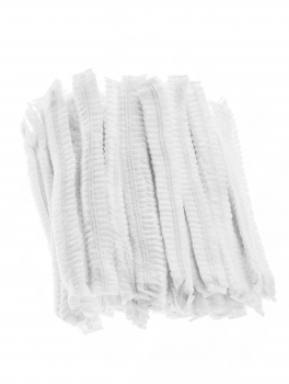 Czepek jednorazowy włókninowy Clip, biały (100 szt)