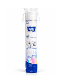 Bella Cotton, bawełniane płatki kosmetyczne, okrągłe (120 szt)