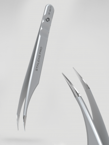 Pęseta do rzęs wygięta, EXPERT 40 typ 11, Staleks PRO