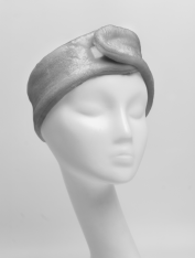 Opaska kosmetyczna pluszowa, szara