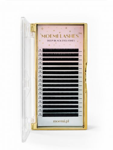 Moemi Lashes Deep Black (M, 0.10, MIX 6-13)