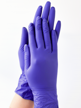 Rękawiczki nitrylowe bezpudrowe, easyCARE flex Cobalt (100 szt/op) S