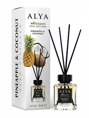 Patyczki zapachowe, Pineapple & Coconut (100ml), Alya