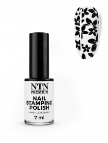 Lakier do stempli i blaszek, czarny (7ml), NTN Premium