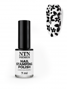 Lakier do stempli i blaszek, czarny (7ml), NTN Premium