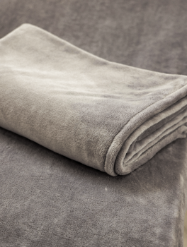 Koc pluszowy, truflowy (110x180cm) 300g/m², CHILA