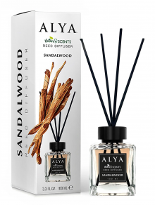 Patyczki zapachowe, Sandalwood (100ml), Alya