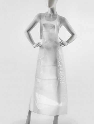 CHILA fartuch foliowy 50mkm BIAŁY 70x160cm - 25 szt