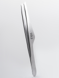 Pęseta do brwi skośna, Professional Tweezers Premium Series SILVER, Zola