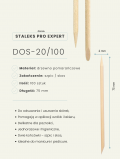 STALEKS PRO patyczki do skorek EXPERT 75 mm - 100 szt / DOS-20/100
