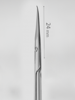 Nożyczki do skórek z haczykiem dla LEWORĘCZNYCH EXPERT 13 typ 3, Staleks PRO