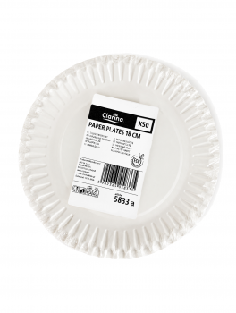 Talerz jednorazowy papierowy (18cm) - 50 szt