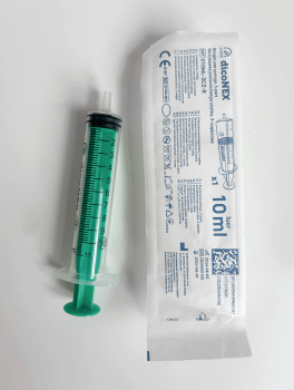Strzykawki 3-częściowe dicoNEX, Luer (10ml) - 100 szt, Zarys