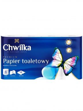 Papier toaletowy, 2-warstwowy (8 szt), Chwilka