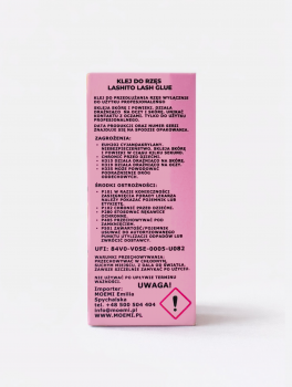Klej do przedłużania rzęs LASHITO - 0.5s (5ml), MOEMI
