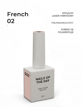 Lakier hybrydowy, Gel Polish #02 French (10ml), NOTD