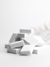 Polerka do paznokci, blok polerski biały, 100/180 (50 szt), Staleks PRO