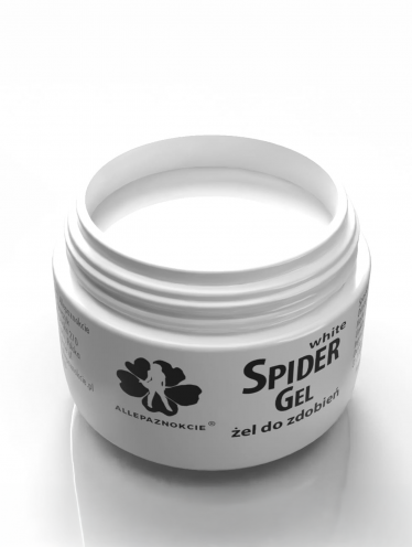 Żel do zdobień Spider Gel Allepaznokcie, biały (3ml)